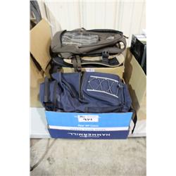 2 BOXES OF BACKPACKS