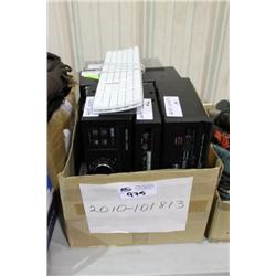 BOX OF MISC STEREO EQUIPMENT