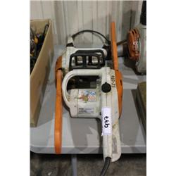 2 STIHL ELECTRIC CHAINSAWS