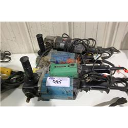 LOT OF ANGLE GRINDERS