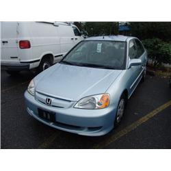 2003 SILVER HONDA CIVIC *HYBRID* 4DR SEDAN
