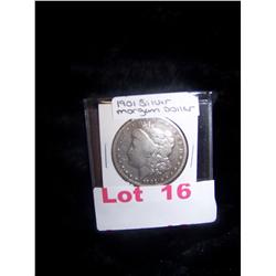 A 1901 Silver Morgan Dollar
