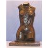 Image 1 : TORSO WITH DRESS MAGNIFICENT BRONZE SCULPTURE AFTER ARISTIDE MAILLOL