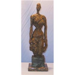 MAN MAGNIFICENT BRONZE SCULPTURE AFTER ALBERTO GIACOMETTI