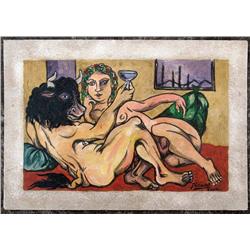 MINOTAUR AFTER PABLO PICASSO DRAWING