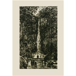 CARLOS RIOS  THE JUMP METAL ENGRAVING ETCHING