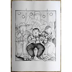 MUSICIANS BOCETO AFTER FERNANDO BOTERO DRAWING
