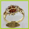Image 2 : Genuine  0.98 ctw  Ruby & Diamond Ring 14KT Yellow Gold Ring Size 6.5