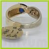 Image 3 : Genuine  0.67ctw Sapphire & Diamond Rirng  14KT Yellow Gold Ring Size 6.5