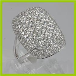 Genuine  2.02 ctw Diamond Ring 18KT White Gold 