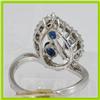 Image 3 : Genuine  1.05 ctw Sapphire & Ddiamond  Ring 14KT Yellow Gold Ring Size 7.5