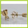 Image 2 : Genuine 0.305 ctw Diamond Earring 18kt Gold-Yellow 