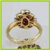 Image 3 : Genuine  1.27 ctw Ruby & Diamond Ring 14KT Yellow Gold Ring Size 6.5