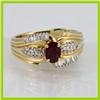 Image 1 : Genuine  4.78 ctw Ruby & Diamond Ring 14KT Yellow Gold Ring Size 6.5