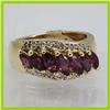 Image 1 : Genuine  1.91 ctw Ruby & Diamond Ring 14KT Yellow Gold Ring Size 6.5