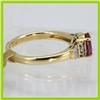 Image 2 : Genuine  1.16 ctw Ruby & Diaond Ring 14KT Yellow Gold Ring Size 6.5