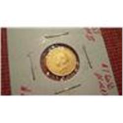 RARE 1855 $1 Gold Indian Princess Coin, EF/AU