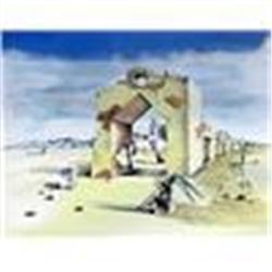 Dali "Paranoiac Village" Limited Edition Lithograph