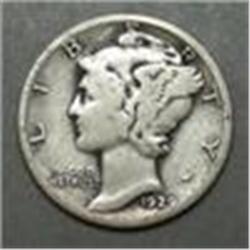 1929 Silver Mercury Dime