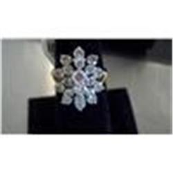 2 Carat Brilliant Diamond Ring,14K 8.6 Gr