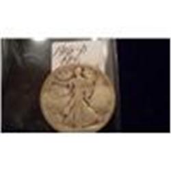 1917-D Obverse Walking Silver Half Dollar