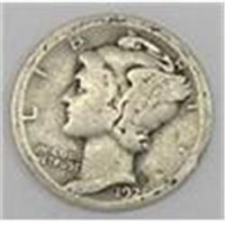 KEY DATE 1921-D Mercury Silver Dime