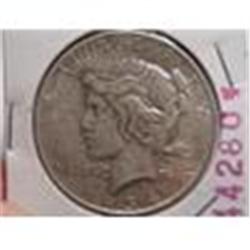 Key Date 1934-S Silver Peace Dollar VF20