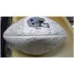 93 Champs Dallas Cowboys Roster Signed Football