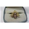 Image 1 : Cartier Design 1 CT Ruby and Diamond 14K Gold Bee, 6 grams gold