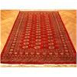 6'x9' Handmade Lambs Wool Bokhara