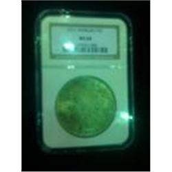 HIGHEST GRADE 1921 MS66 Silver Morgan Dollar