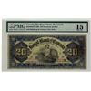 Image 1 : The Royal Bank of Canada 1909 $20 #062240 CH-630-10-04-22 PMG CH F15.  Only 9 known. Rare!