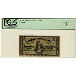 1870 25c DC-1b-i PCGS VG10
