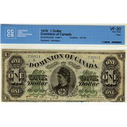 DC-8e 1878 $1 Plain 738811 CCCS VF20, a nice bright example