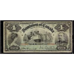 1902 DC-17a $4  055906 Courtney, 4's at top a lovely Fine example perhaps better.  A scarce issue.