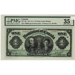 Dominion of Canada, 1911 $1 DC-18a #183864, PMG CH VF35.