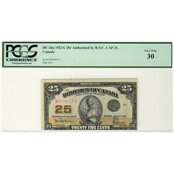 1923 25c DC-24a #M038374  PCGS VF30