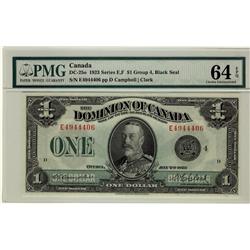 1923 $1 DC-25o E4944406 PMG UNC64 EPQ. Very flashy and attractive example.