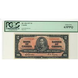 1937 $2 BC-22b #H/B1894348 PCGS UNC63PPQ