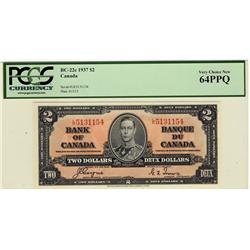 1937 $2 BC-22c #LR5131154, PCGS CH UNC64.