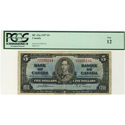 1937 $5 BC-23a #A/C2295144 PCGS F12