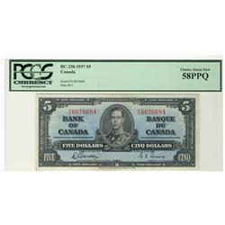 1937 $5 BC-23b #IC6676684, PCGS CH AU58PPQ.