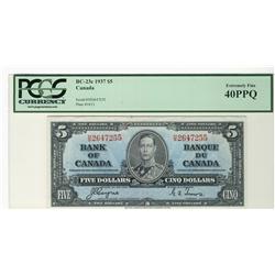 1937 $5 BC-23c #H/S2647255 PCGS EF40PPQ