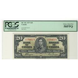1937 $20 BC-25c #H/E7764571 PCGS AU58PPQ