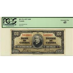 1937 $100 BC-27c B/J4855602 PCGS EF45