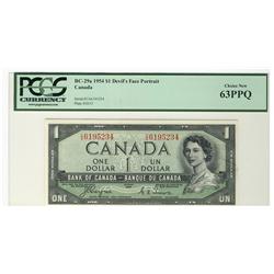 1954 $1 BC-29a #C/A6195234 PCGS UNC63PPQ