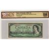 Image 1 : 1954 $1 BC-37bA #*NY0682691 BCS AU58.