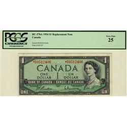 1954 $1 BC-37bA *D/O0512406 PCGS VF25