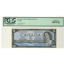 1954 $5 BC-39bA #*S/S0235322 PCGS AU50PPQ