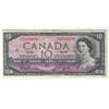 Image 1 : 1954 $10 BC-40a SOLID #5000000.  Rare issue in VF grade.  Small 4 written on front.